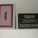 1979 The American Dream Board Game Piece: Trap! card - Not Insurable Unemployed