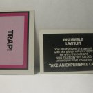 1979 The American Dream Board Game Piece: Trap! card - Insurable Lawsuit, player on right