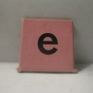 1968 Charades for Juniors Board Game Piece: Letter Square - E