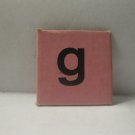 1968 Charades for Juniors Board Game Piece: Letter Square - G