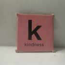 1968 Charades for Juniors Board Game Piece: Letter Square - K, Kindness