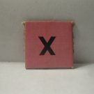 1968 Charades for Juniors Board Game Piece: Letter Square - X