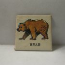 1968 Charades for Juniors Board Game Piece: Picture Square - Bear