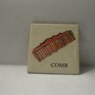 1968 Charades for Juniors Board Game Piece: Picture Square - Comb