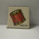 1968 Charades for Juniors Board Game Piece: Picture Square - Drum