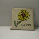 1968 Charades for Juniors Board Game Piece: Picture Square - Flower