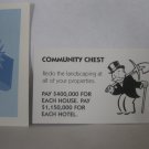 2006 Monopoly - Here & Now Board Game Piece: Community Chest Card - Redo Landscaping