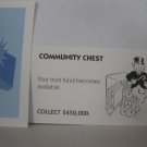 2006 Monopoly - Here & Now Board Game Piece: Community Chest Card - Trust Fund