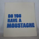 1976 Whosit? Board Game Piece: Question Card- Do you have a Moustache?