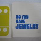 1976 Whosit? Board Game Piece: Question Card- Do you Have Jewelry?