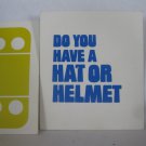 1976 Whosit? Board Game Piece: Question Card- Do you Have a Hat or Helmet?