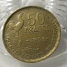 (FC-1283) 1951 France: 50 Francs { raised edge }