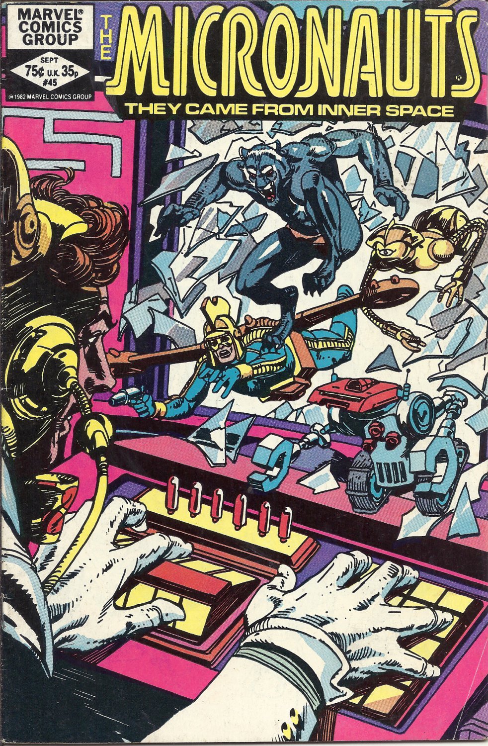 (CB-15) 1982 Marvel comic book:  Micronauts #45