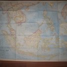 1968 Nat Geo foldout Map: Southeast Asia - 26.5" x 33.5"