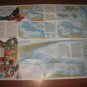 1987 Nat Geo foldout Map: West Indies - 20.5" x 27" w/ Making of America back
