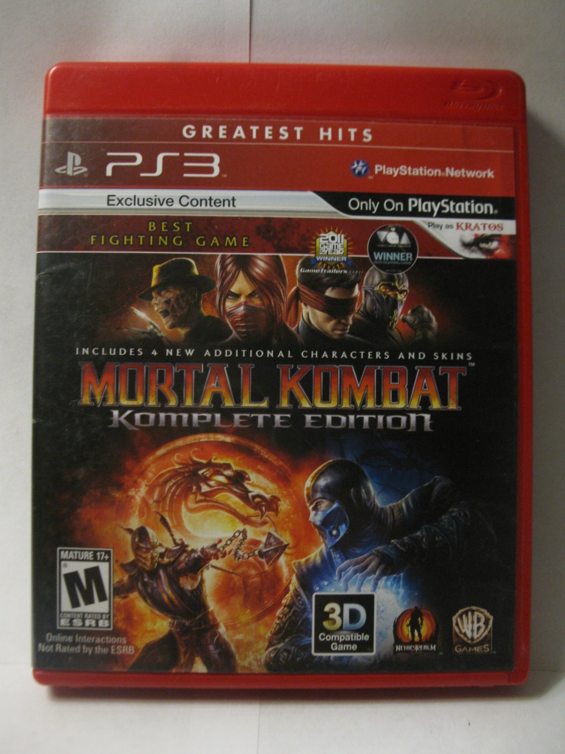 tos Contar Gran Barrera de Coral Playstation 3 / PS3 Video Game: Mortal Kombat - Komplete Edition