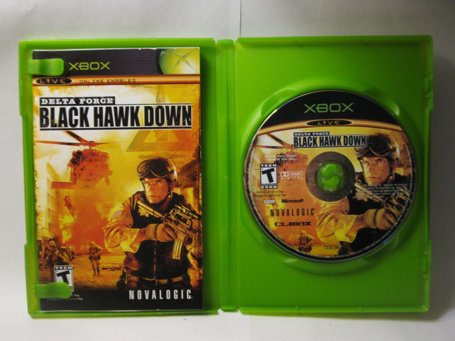 Original Xbox Video Game Delta Force Black Hawk Down