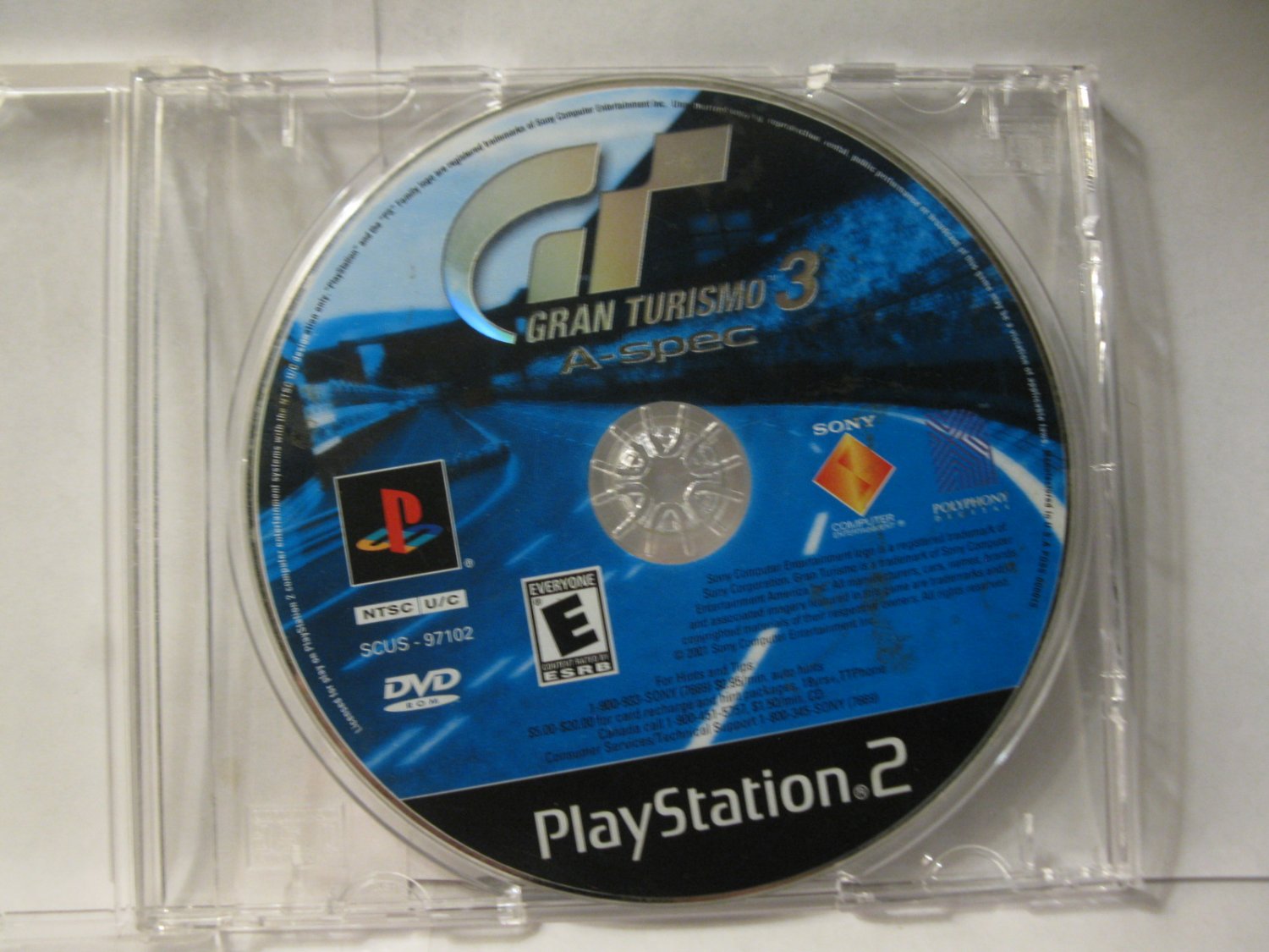 Playstation 2 PS2 Video Game Disc Only Gran Turismo 3 ASpec