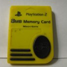 Playstation 2 PS2 / Magic Gate 8mb Yellow Memory Card