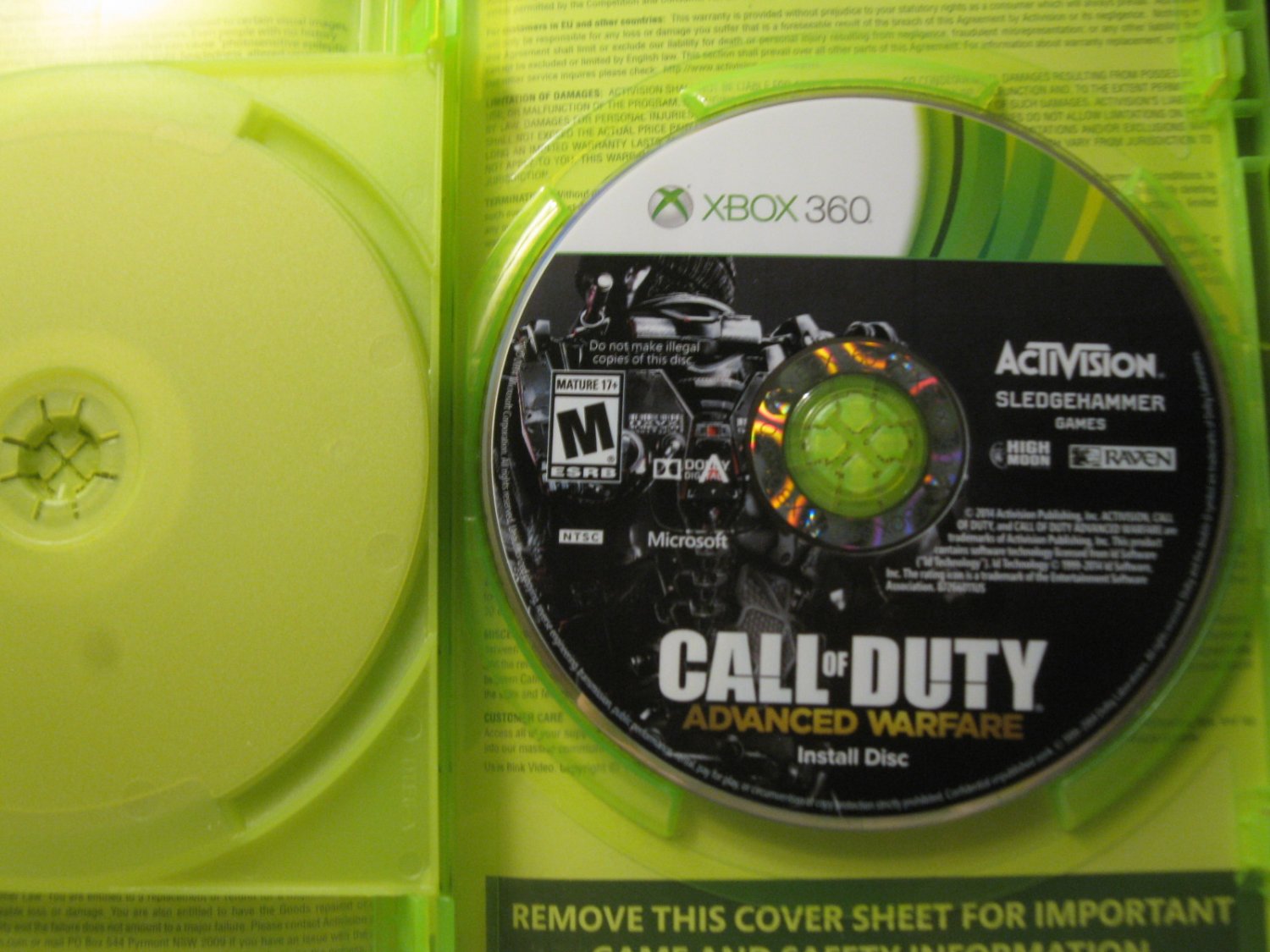 Xbox 360 video game: Call of Duty - Advanced Warfare