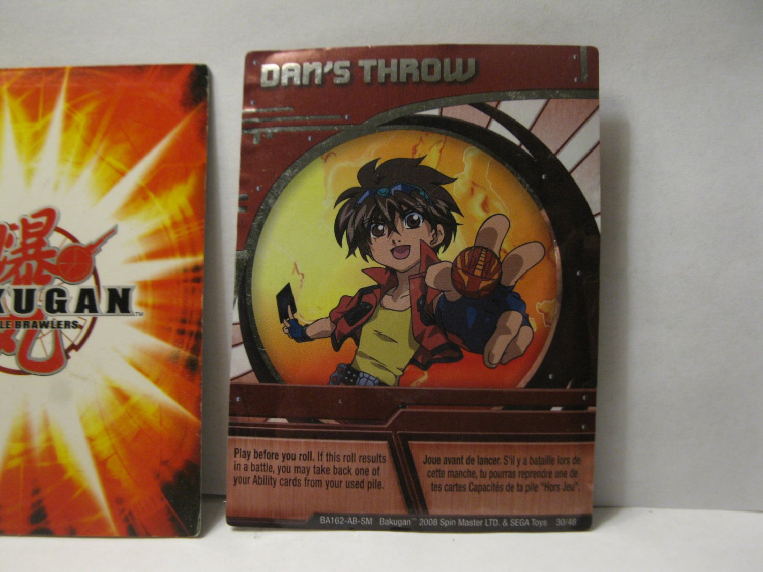 2008 Foil Bakugan Card #30/48: Dan's Throw ( BA162-AB-SM )