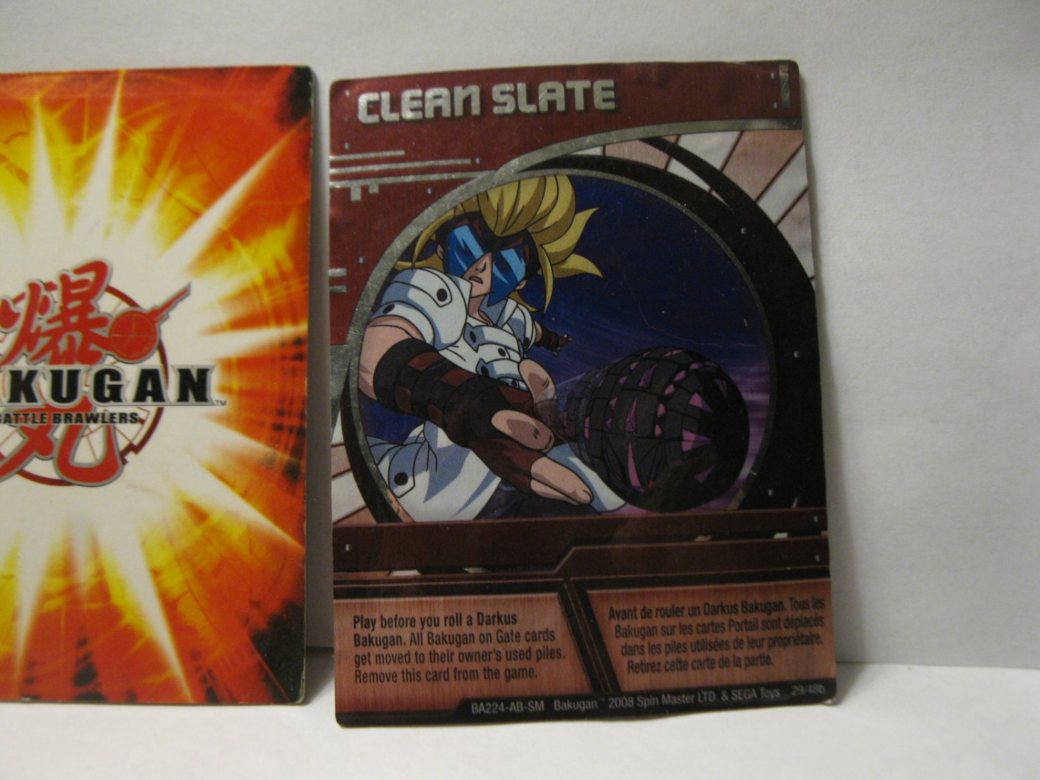 Bakugan Battle Brawlers CLEAN SLATE Ability Card 29/48b BA224 2008