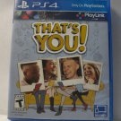 PlayStation 4 / PS4 Video Game: That's You!