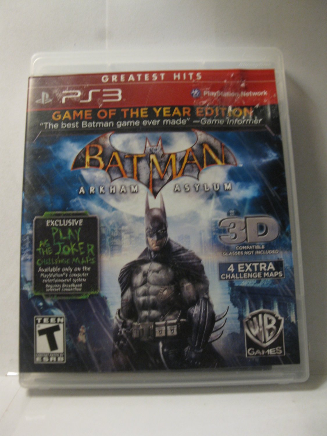 Playstation 3 / PS3 Video Game: Batman - Arkham Asylum - GOTY Ed ...