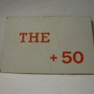 1953 Keyword Board Game Piece: card-  THE +50
