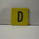 1958 Scrabble for Juniors Board Game Piece: Letter Tab - D