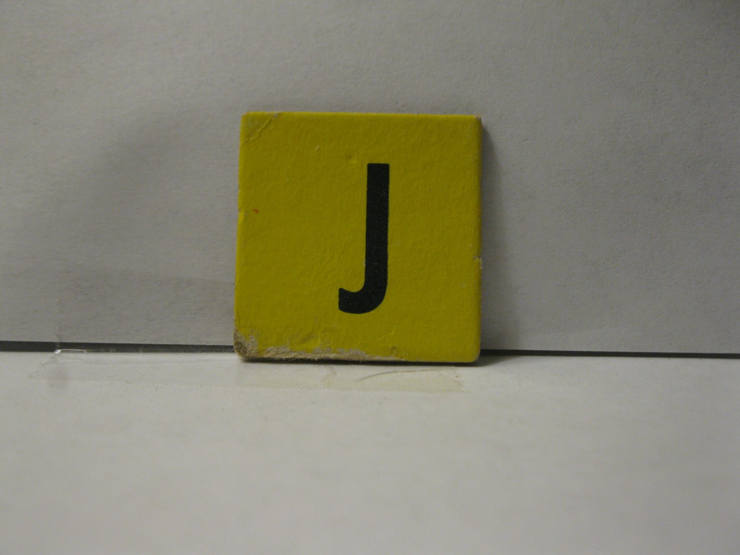 1958 Scrabble for Juniors Board Game Piece: Letter Tab - J