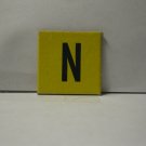 1958 Scrabble for Juniors Board Game Piece: Letter Tab - N