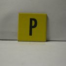 1958 Scrabble for Juniors Board Game Piece: Letter Tab - P