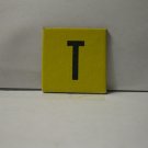1958 Scrabble for Juniors Board Game Piece: Letter Tab - T