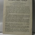 1985 Monopoly Board Game Piece: Instruction Booklet