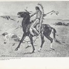 Frederic Remington: Northern Plains Indian - The Coup - 11" x 9.25" Book Page Print