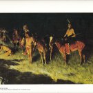 Frederic Remington: The Grass Fire - 11" x 9.25" Book Page Print