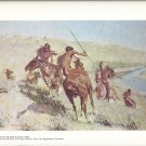 Frederic Remington: Episode of the Buffalo Gun - 11" x 9.25" Book Page Print