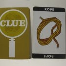 1950 Clue Board Game Piece: Rope Weapon Card