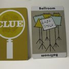 1950 Clue Board Game Piece: BallRoom Location Card