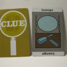 1950 Clue Board Game Piece: Lounge Location Card