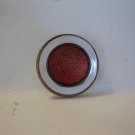 (BX-1) Vintage 1" round Military Pin: Red dot center / white circles
