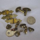 (BX-1) lot of Watch / Clock parts - Hinges, Keys, Knobs, Fob Bases