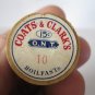 #24 old wood Spool w/ Thread: Coat's & Clark's Boilfast #10
