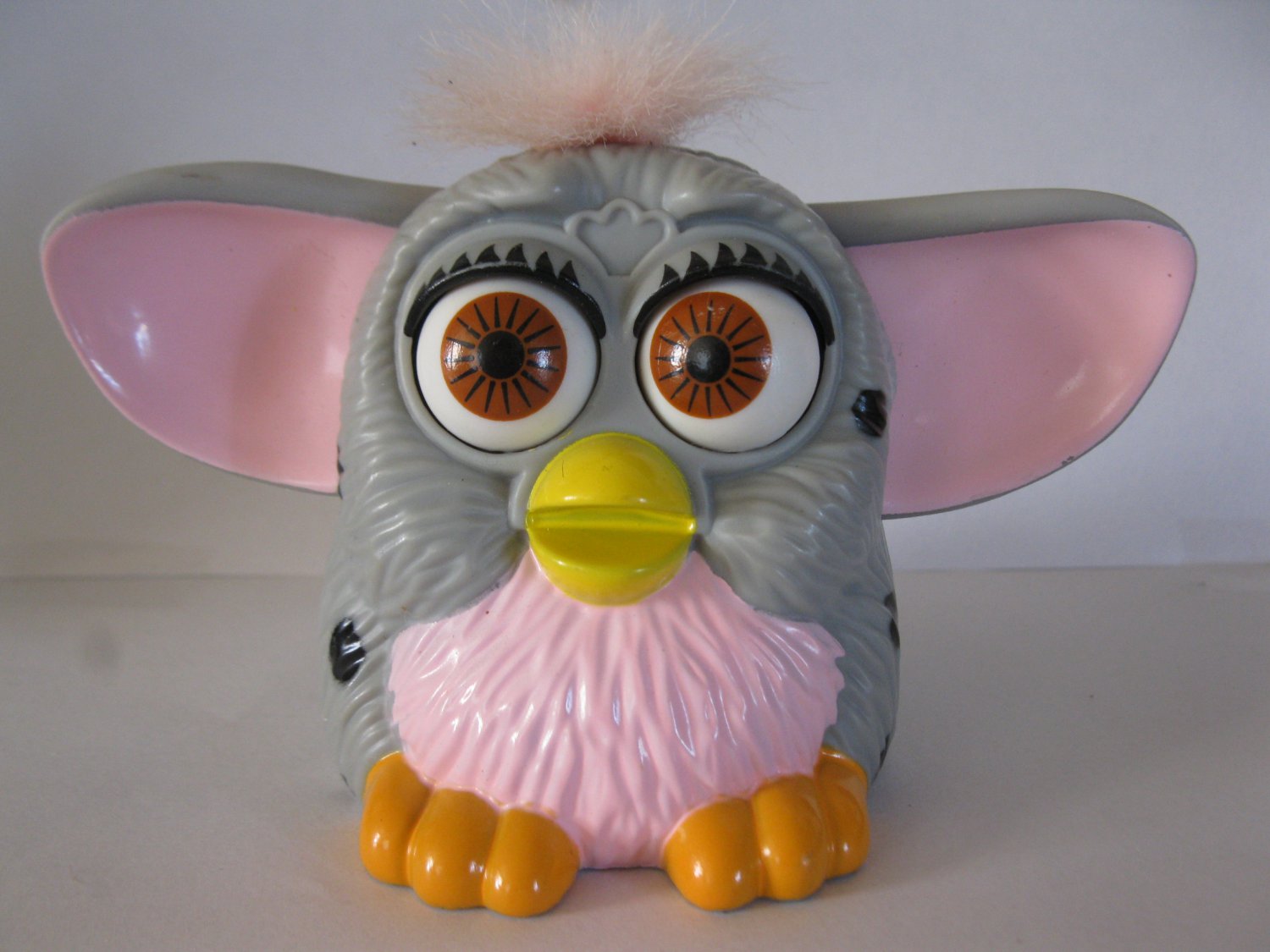 (bx-8) 1998 Mcdonald's   Tiger Elec. Premium: Furby - Gray  Black Spots 