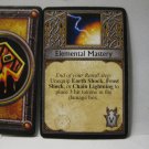 2005 World of Warcraft Board Game piece: Shaman Card - Elemental Mastery