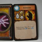 2005 World of Warcraft Board Game piece: Warlock Card - Immolate