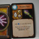 2005 World of Warcraft Board Game piece: Warlock Card - Shadow Bolt