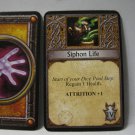 2005 World of Warcraft Board Game piece: Warlock Card - Siphon Life