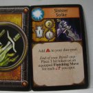 2005 World of Warcraft Board Game piece: Rogue Card - Sinister Strike